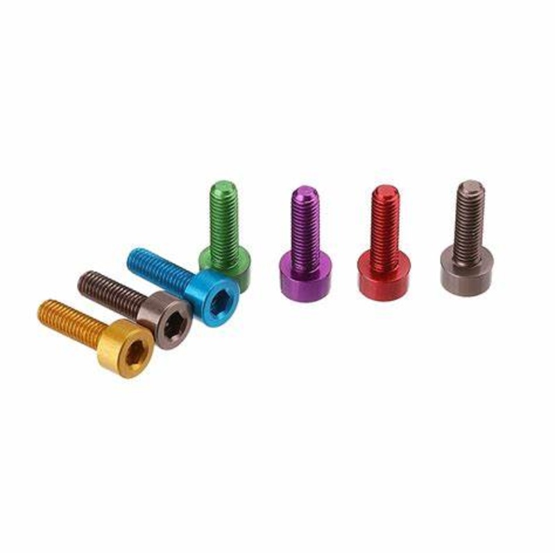 Anodised 7075 Aluminium M3 Cap Head Screw Pack (10pcs) Black