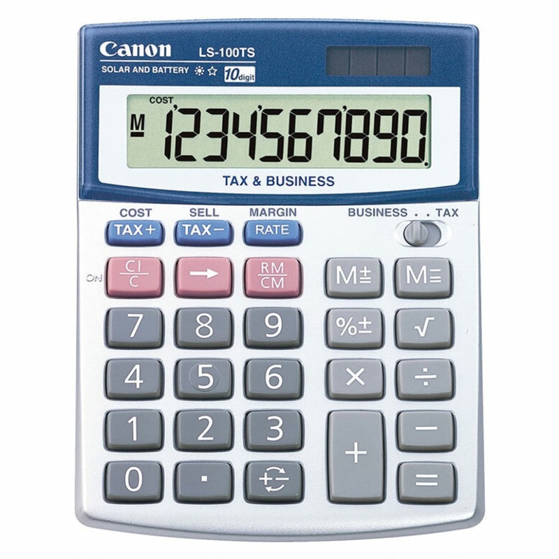 Canon LS100TS Calculator Desktop Dual Power - 10 Digit