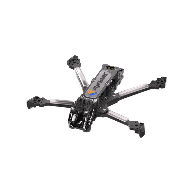 FlyFish RC Voladro VD5 Deadcat FPV LR T700 Frame Kit (DJI O4 Air Unit Version) (Black)