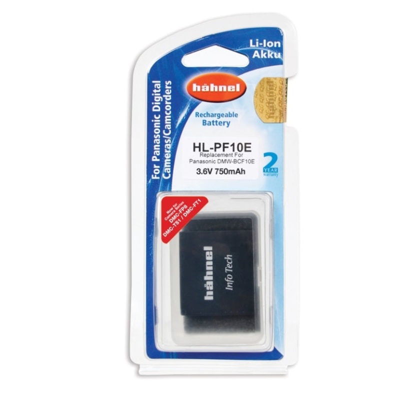 Hahnel DMW-BCF10E 750mAh 3.6V Battery for Panasonic