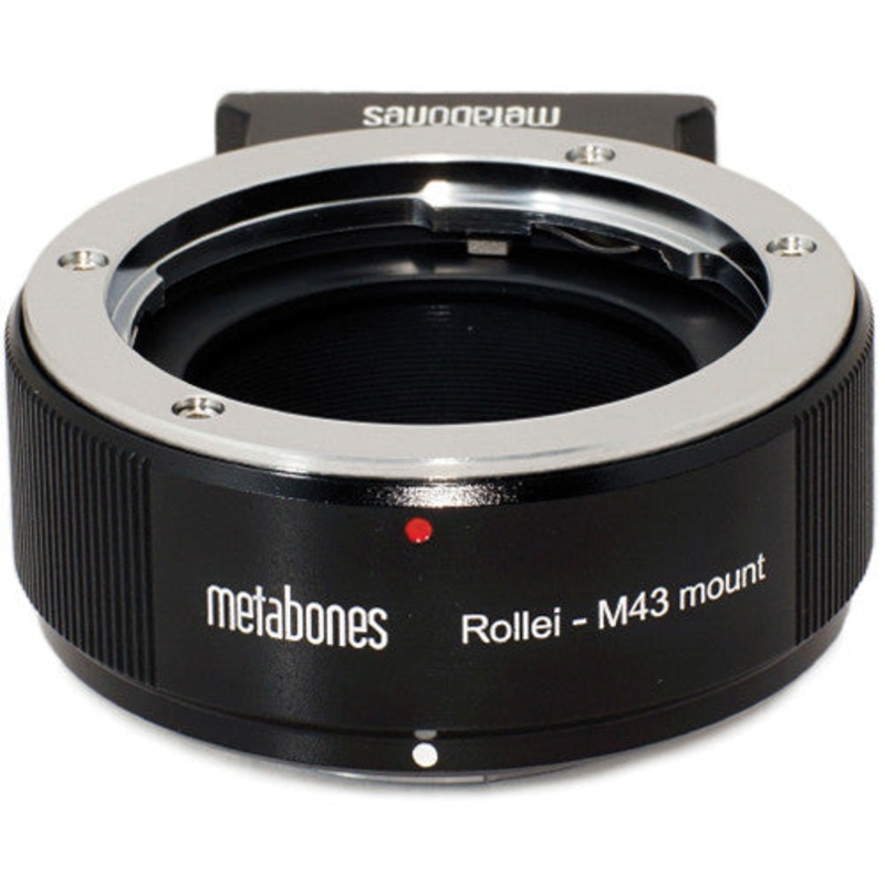 Metabones ROLLEI QBM to Micro FourThirds adapter (Black Matt) - With Tripod Foot (MB_ROLLEI-m43-BM1)