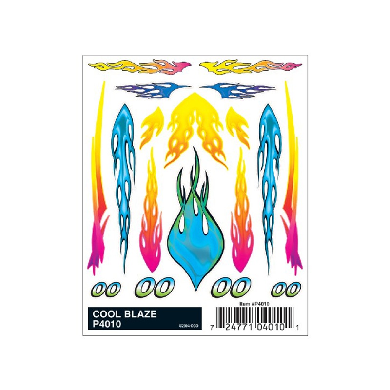 Pine Car Dry Transfer, Cool Blaze