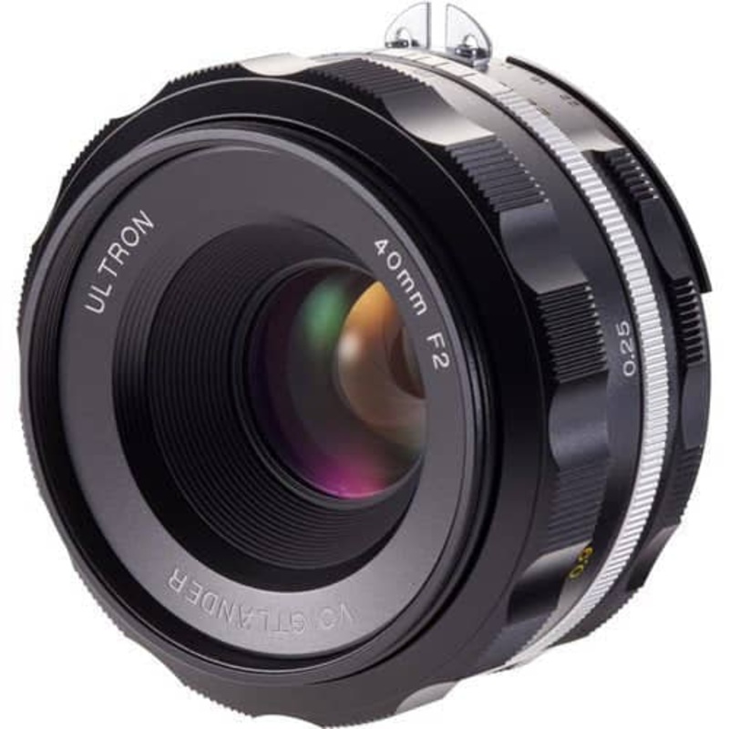 Voigtlander 40mm f/2.0 Ultron SL IIs Aspherical Lens - Nikon F Mount