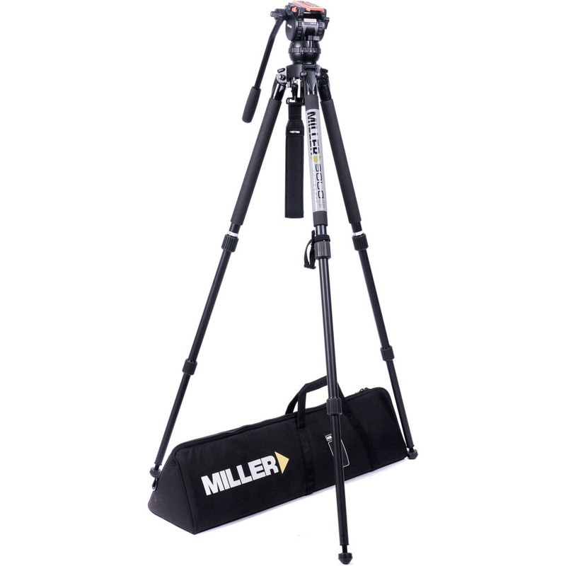 Miller Versa CXV2 Fluid Head, Solo 75 2-Stage Aluminium Tripod & Soft Case Kit