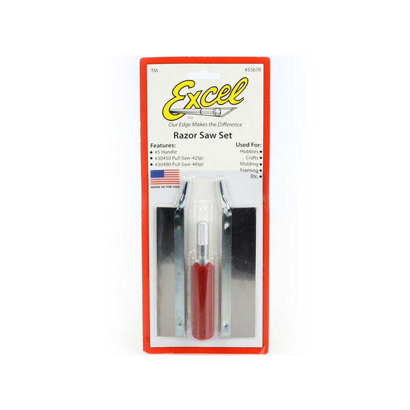 Razor Saw Set w/2 Blades, #5