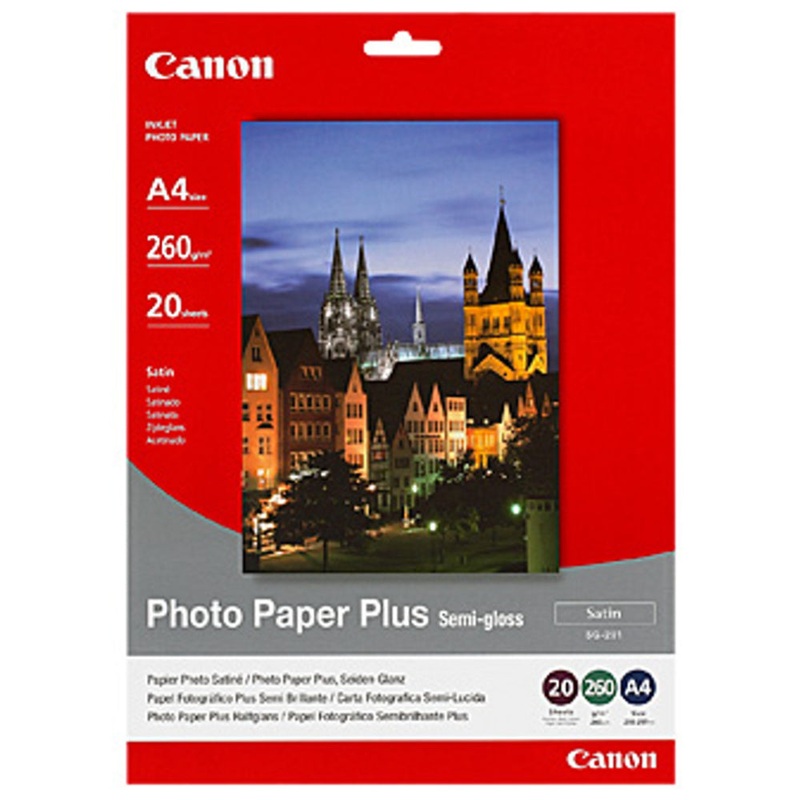 Canon SG201A4 Photo Paper Plus Semigloss A4 260 GSM- 20 Sheets