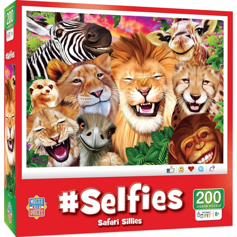 Safari Sillies Animals Puzzle (200pc)
