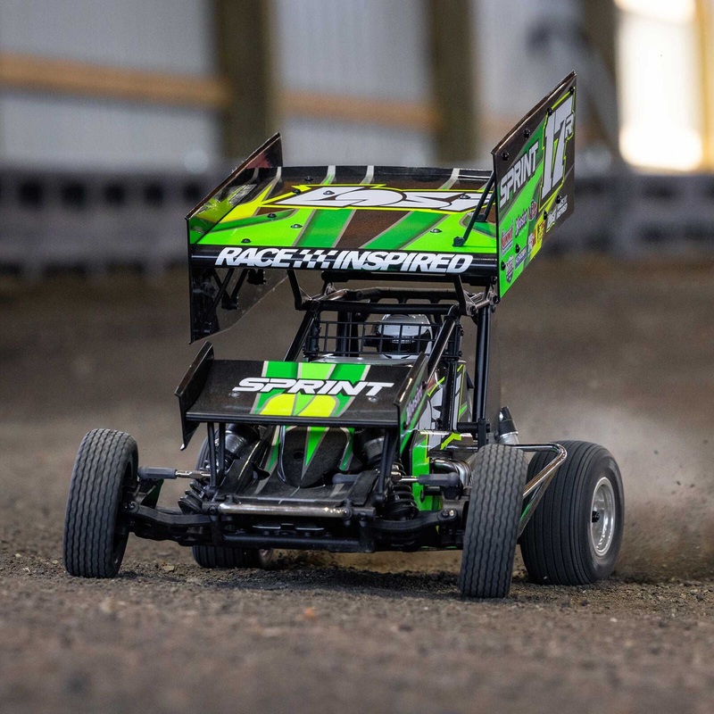 1/10 22S Sprint, RTR, 2WD Green (Needs Battery & Charger) : LOS-1387T2