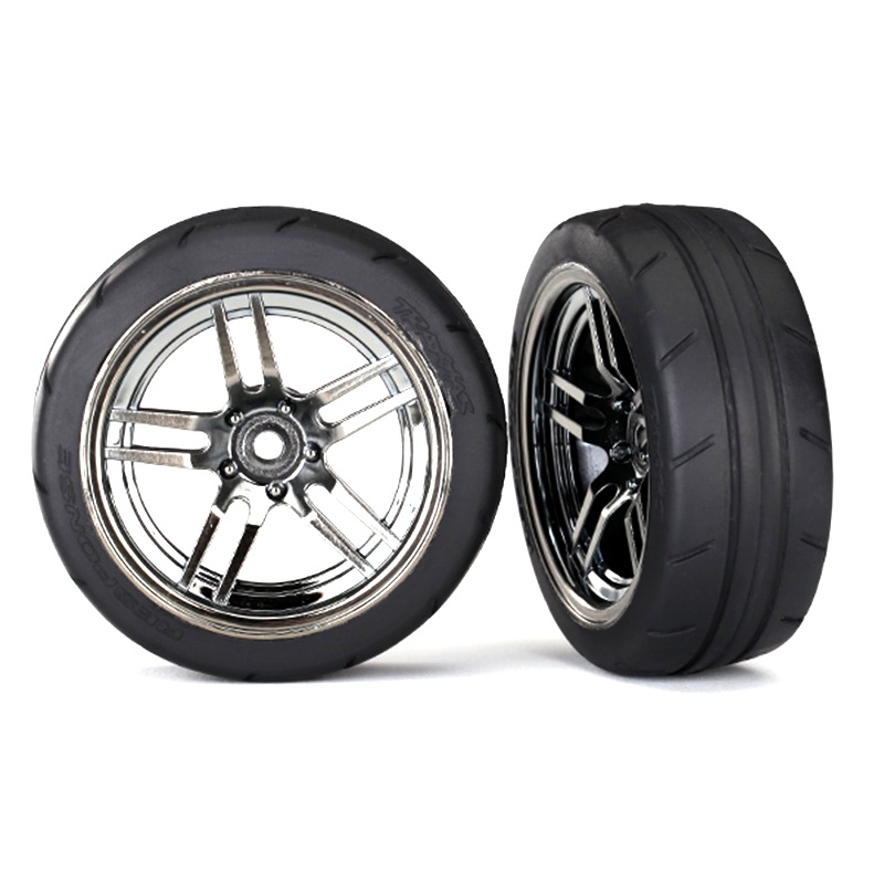 Tires & Wheels, Glued 1.9" Chrome (front) (2)