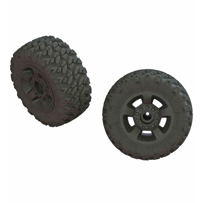 dBoots 'Ragnarok Mt' Tire Set Glued Black (2): F/R: ARA550052