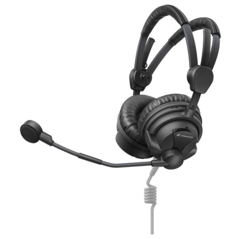 Sennheiser HMD 26 Dual-Ear On-Ear Broadcast Headset with Dynamic Microphone (No Cable)