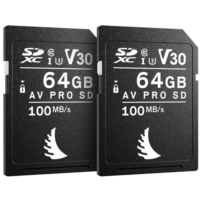 Angelbird MatchPack AV PRO 64GB SDXC UHS-I 100MB/s Memory Card for Canon (2 Pack) - V30
