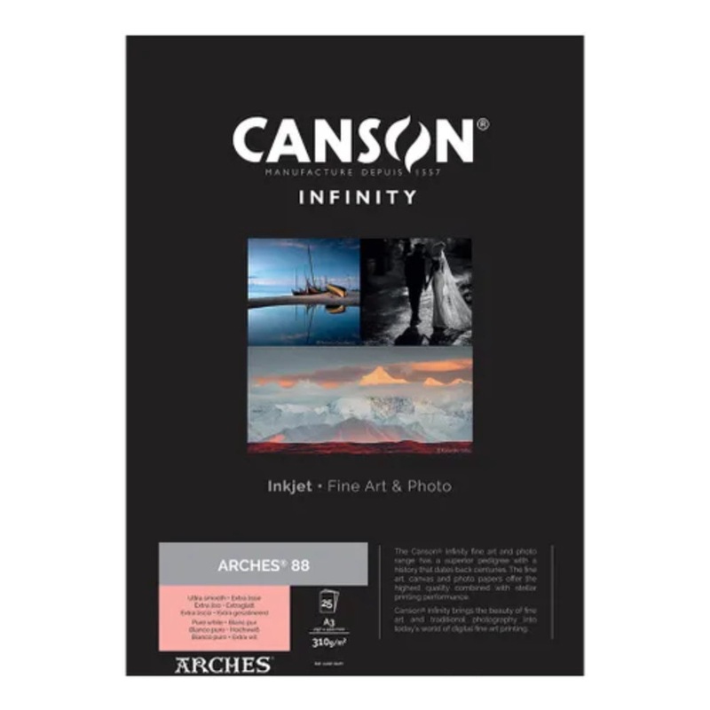 Canson Infinity Arches 88 310gsm A3 25 Sheets
