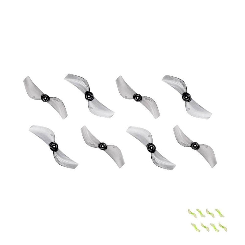 Gemfan 35MMS 2-Blade Propeller (Set of 8) - 1mm Shaft Clear Gray