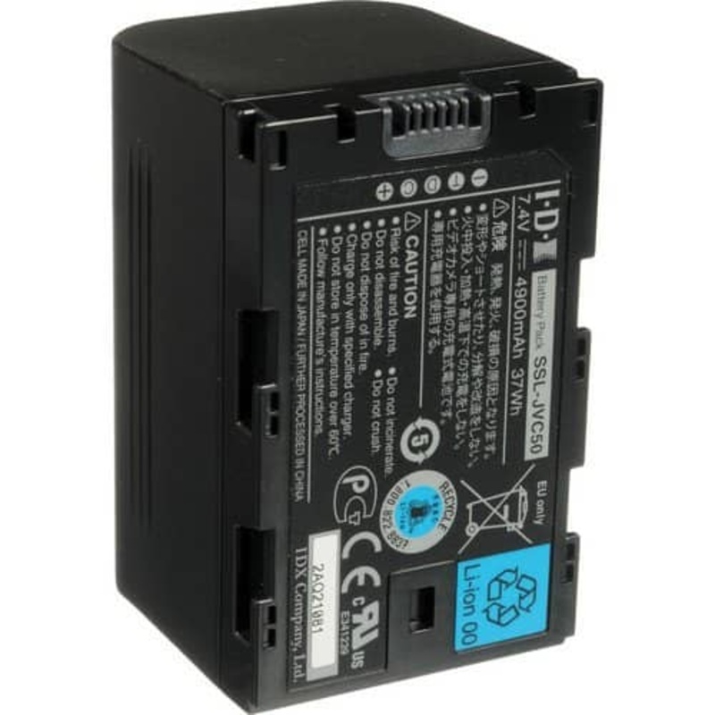 IDX 37Wh 7.4V/4900mAh Lithium-Ion Battery for JVC