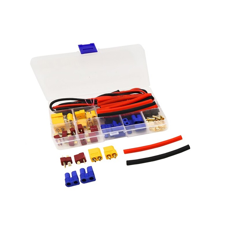 QWinOut Gold Bullet Connectors Plug Heat Shrink Car Electrical Wires Connector For Lipo Battery RC Motor Car Truck Tool