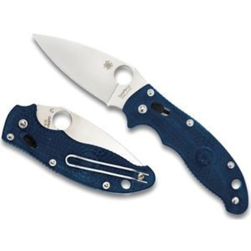 Spyderco Manix 2 G-10 Dark Blue S110V Plain Blade