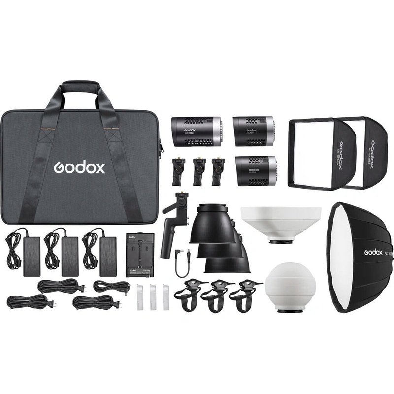Godox Ml-Kit2 Bi-Colour 3 Head Led Light Kit
