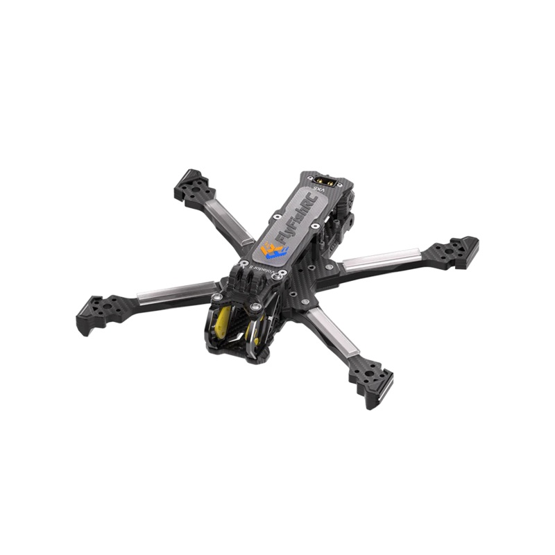 FlyFish RC Voladro VX5 FPV Freestyle T700 Frame Kit (DJI O4 Air Unit Version) (Black)