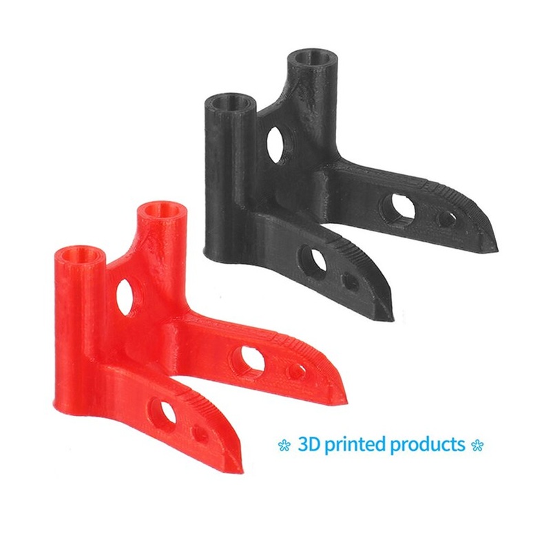 3D Printed TPU 45 T Antenna Mounting Protection Seat for F4 X2 Frame DIY FPV Race Drone Red
