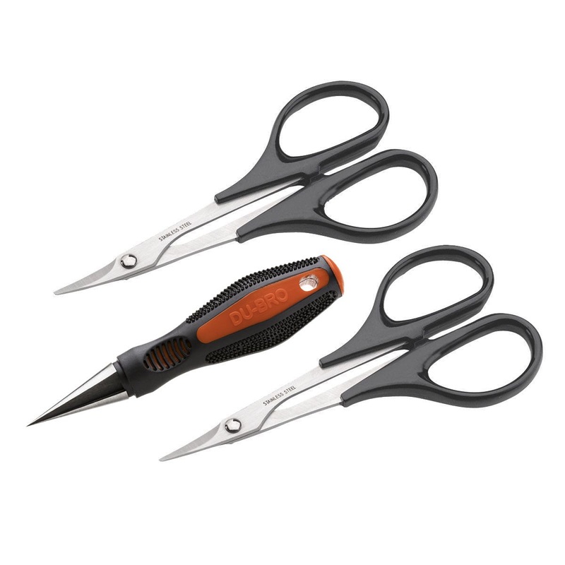 DU-BRO Body Reamer & Scissors Set RC Body Cutting & Trimming Tools