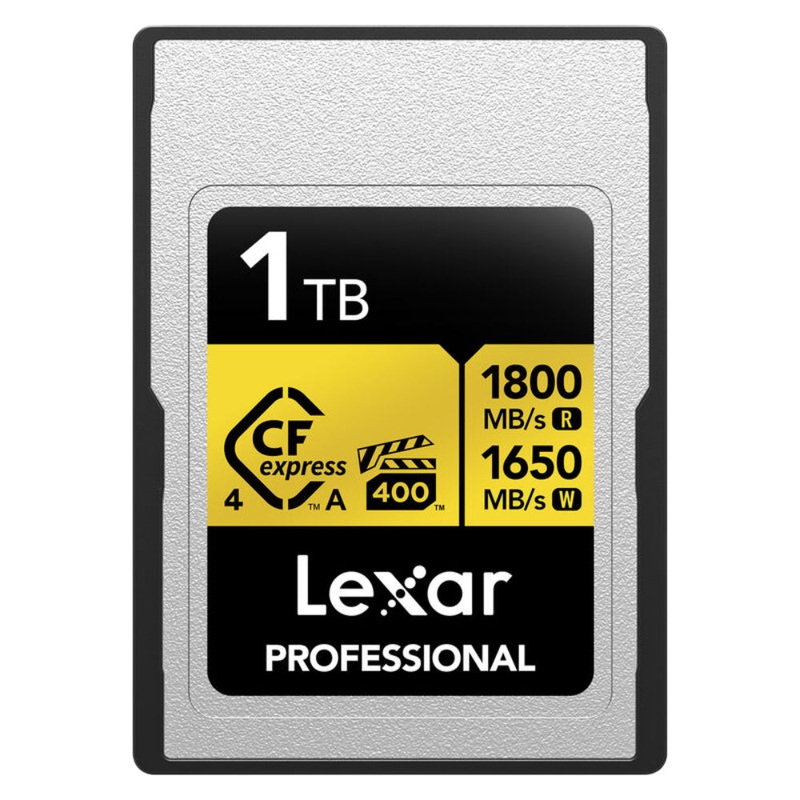Lexar Professional Gold 1TB CFexpress 4.0 Type A 1800MB/s Memory Card