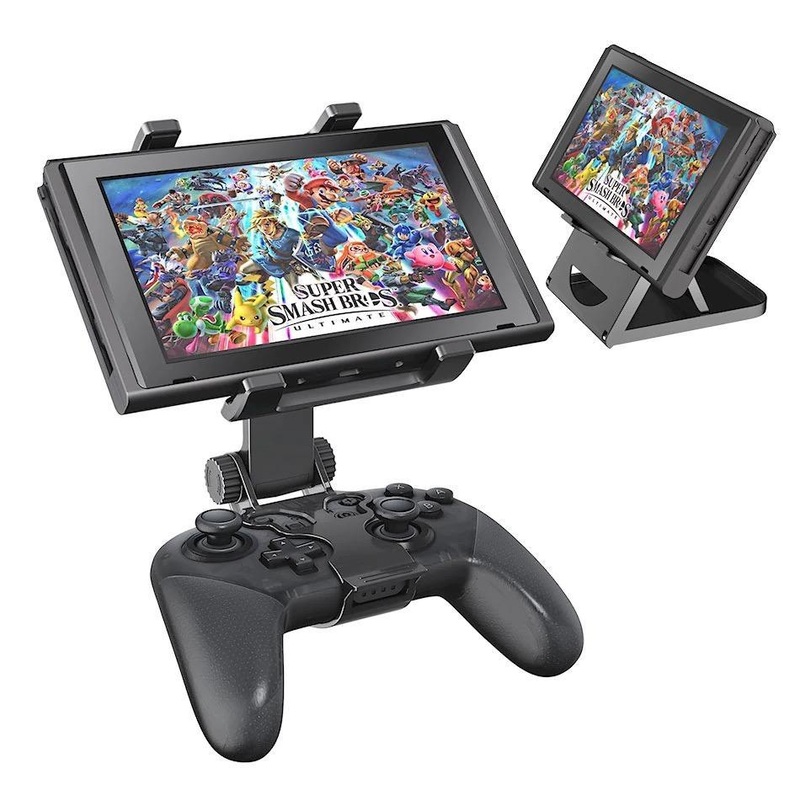 Switch Pro Controller Handle Game Controller Clip Clamp Mount Holder Bracket Console Holder for Nintendo Switch/Lite Console