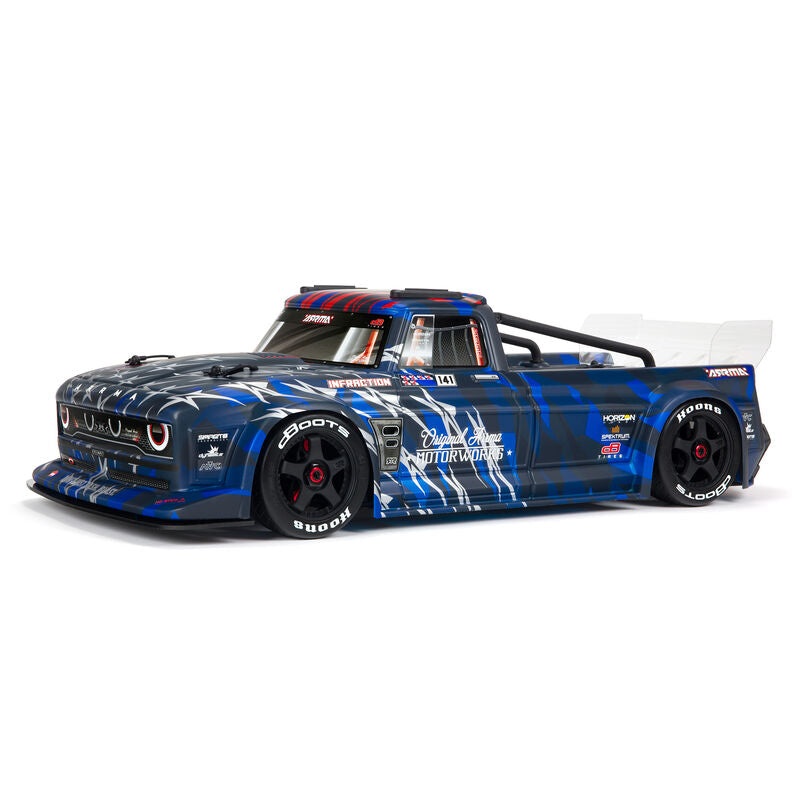 1/7 Infraction 6S BLX All-Road Truck (Requires battery & charger): Blue: ARA7615V2T1