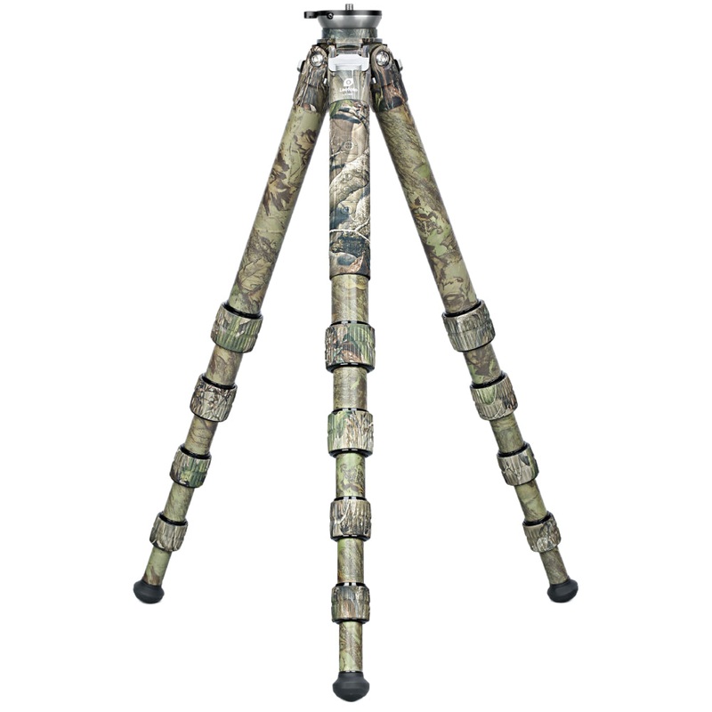 Leofoto LS-365CEX Ranger Levelling Base Series 5 Section Carbon Fibre Tripod - Camouflage