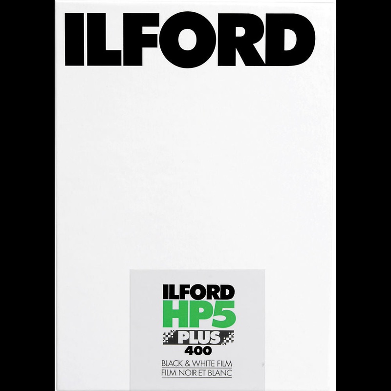 Ilford HP5 Plus Black and White Negative Film (5 x 7", 25 Sheets)