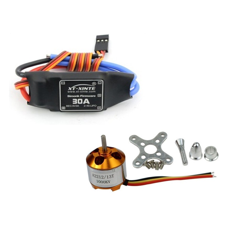 JMT 6pcs A2212 1000KV Brushless Motor & 6pcs 30A ESC For RC Quadcopter