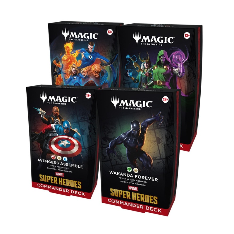 Magic the Gathering Marvel Super Heroes Commander Decks (Set of 4)