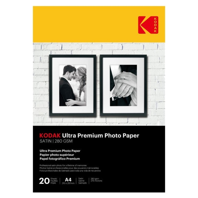 Kodak Photo Paper Satin 280gsm A4 20 Sheets