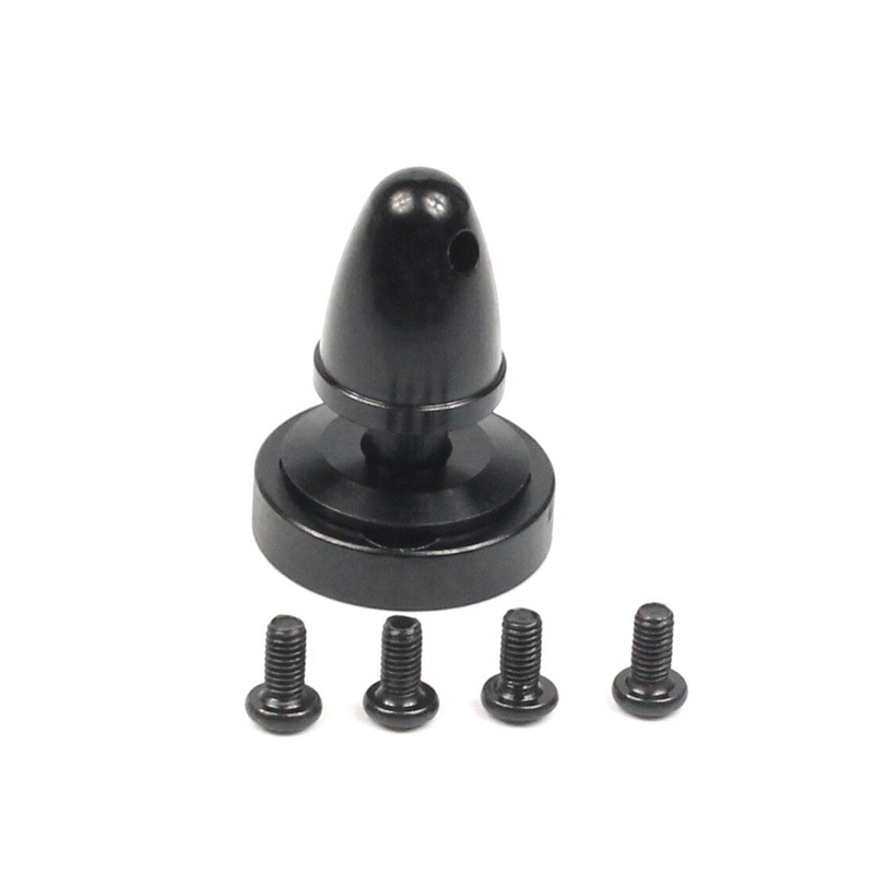 QWinOut Motor Prop Nut Cap Metal Bullet Paddle Clamp Clip Propeller Adapter Holder for 3508 4108 Disc Brushless Motor RC Models 12x15mm Black