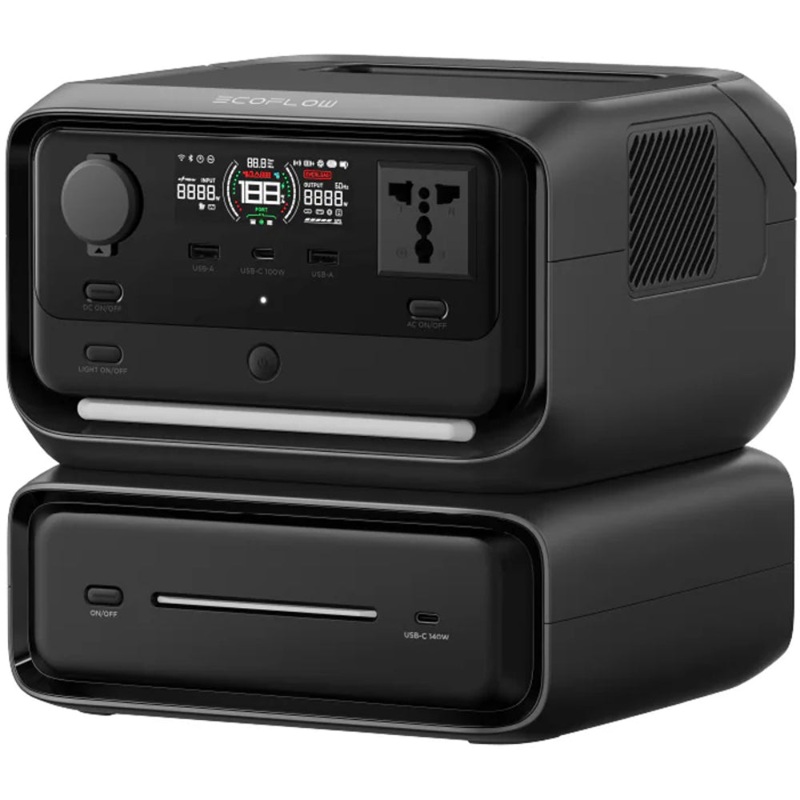 EcoFlow River 3 Max Portable Power Station with 600W AC Output & Built in 572Wh (47Ah@12V) LFP Battery