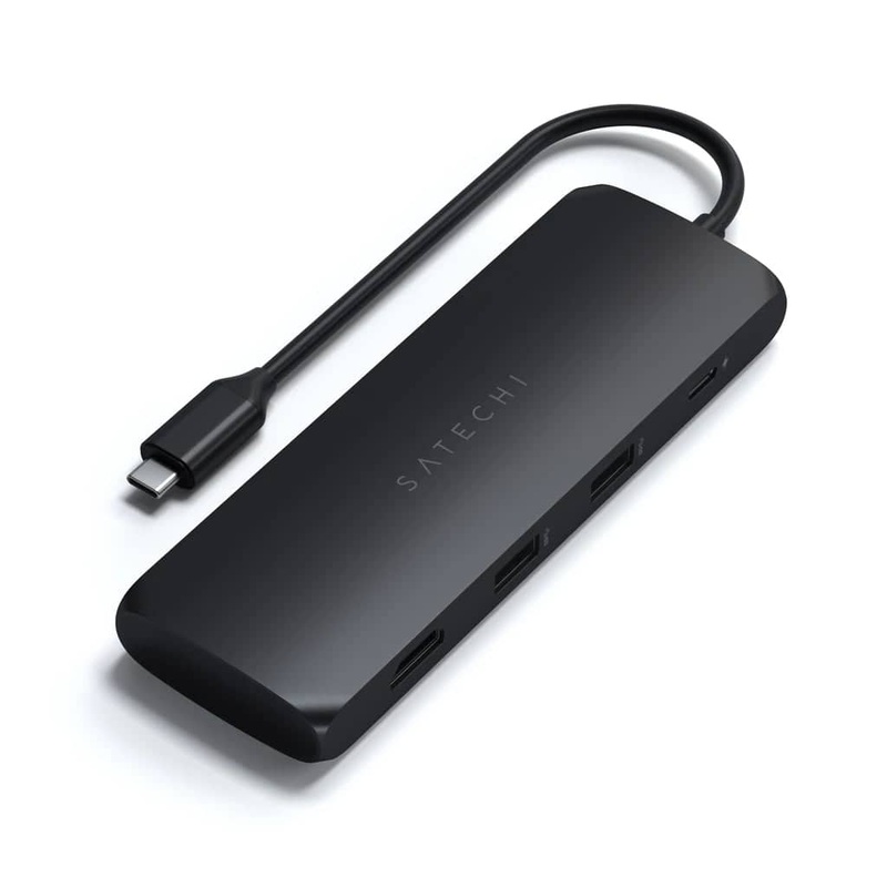 Satechi USB-C Hybrid Multiport Adapter with SSD Enclosure (Black)