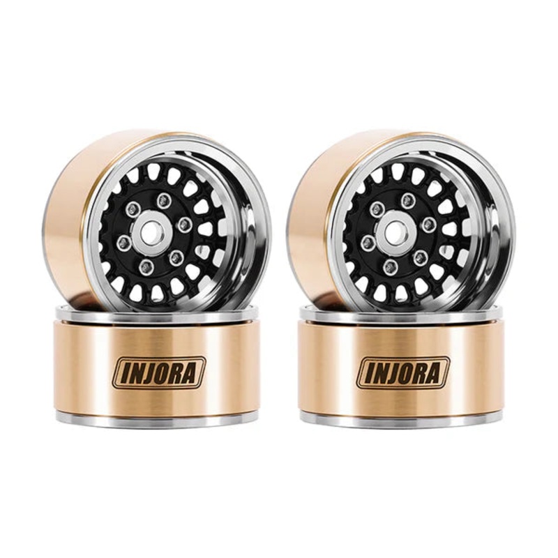 1.0" ModuWheel -4.4mm Offset Wheels Micro Crawlers: Black