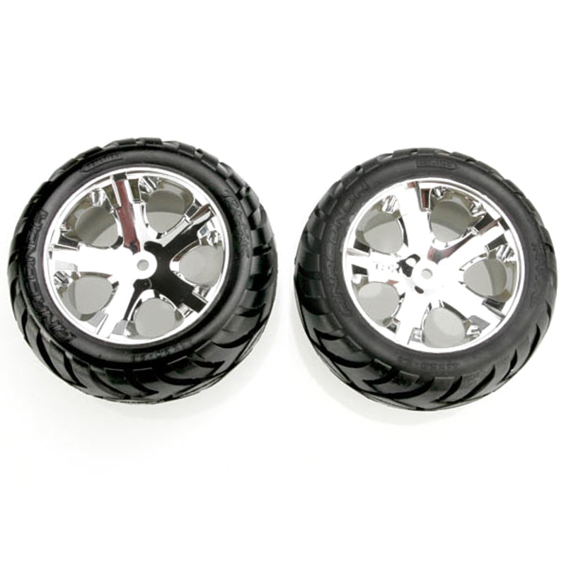 Anaconda Tire/ AllStar Wheels Chrome (2): Rear