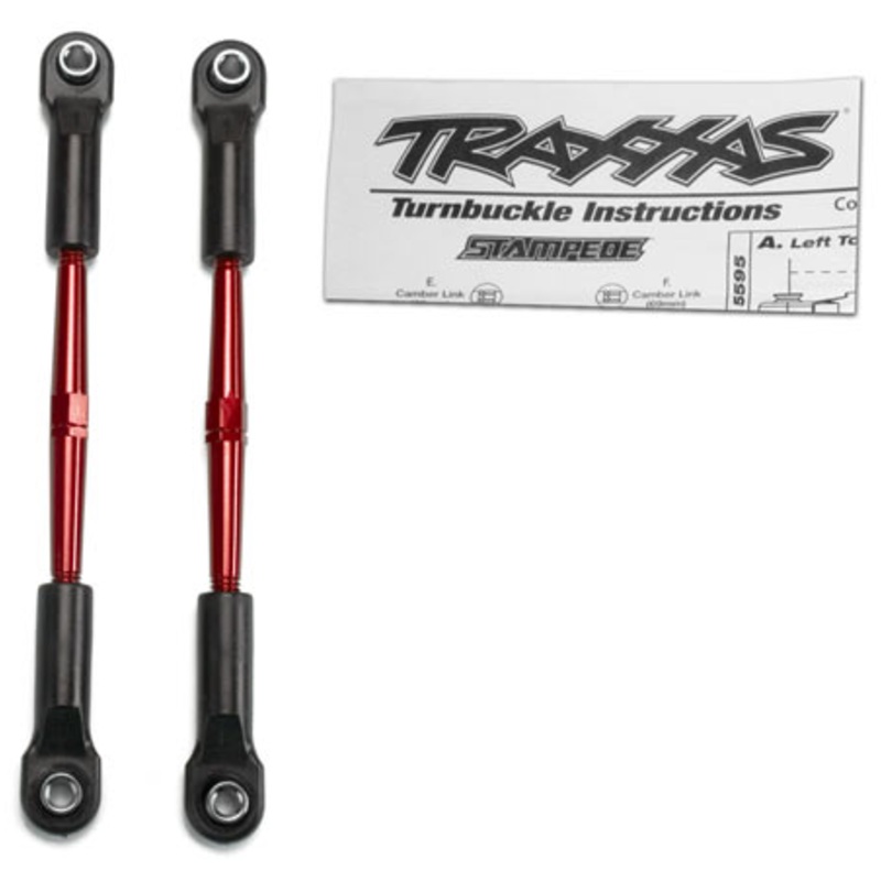 Turnbuckles, Red, Toe Link, 61mm (2): 2336X