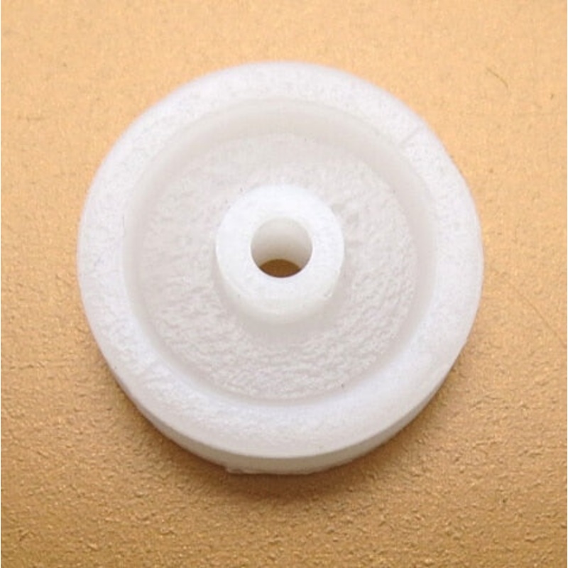 Feichao 10Pcs 2*13mm Plastic Pulley Wheel 1.9mm Hole for 2mm Motor Shaft Model Pulley Toy Accessory for DIY Car F17653