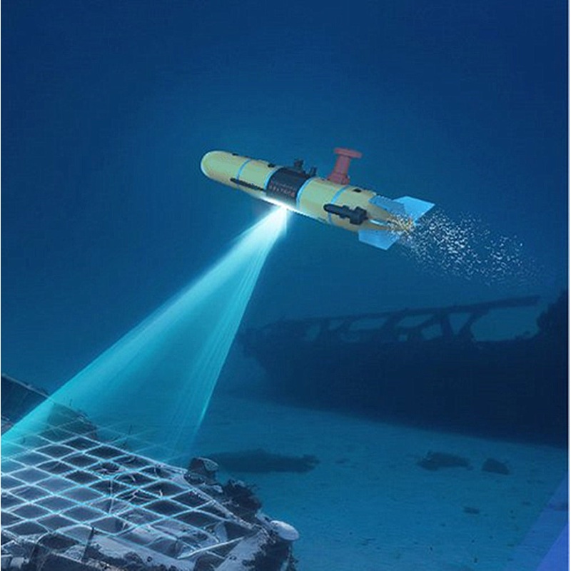 Widerhine 300m AUV Untethered Undersea Robots Remotely Operated Autonomous Underwater Vehicles Yellow