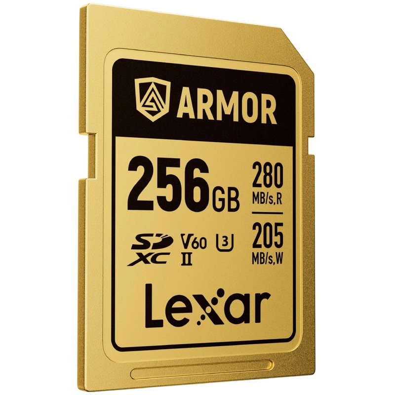 Lexar Armor Gold 256GB SDXC UHS-II 280MB/s Memory Card - V60