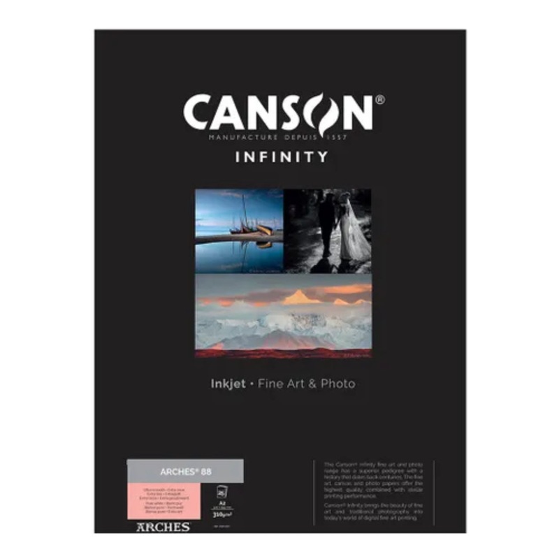 Canson Infinity Arches 88 310gsm A2 25 Sheets