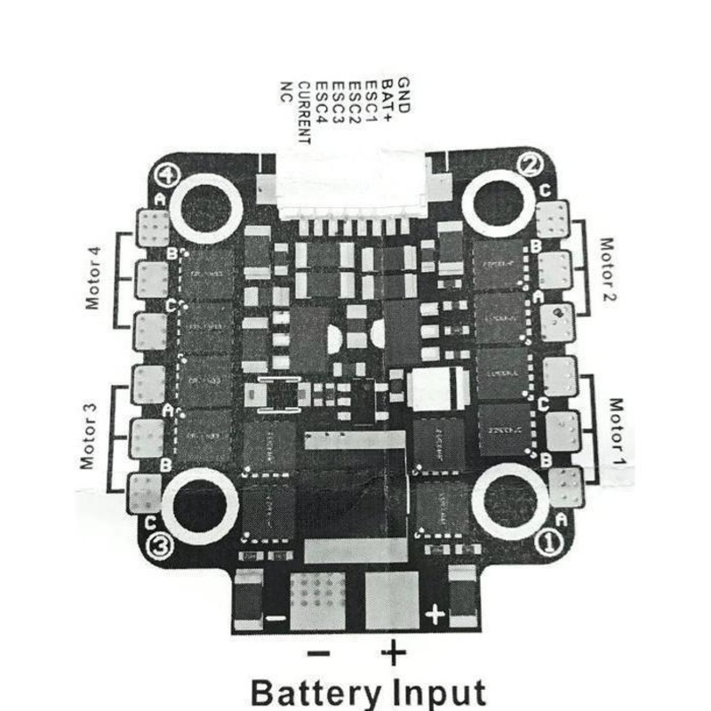 Spedix IS25 4IN1 25A 2-5S ESC 20x20mm