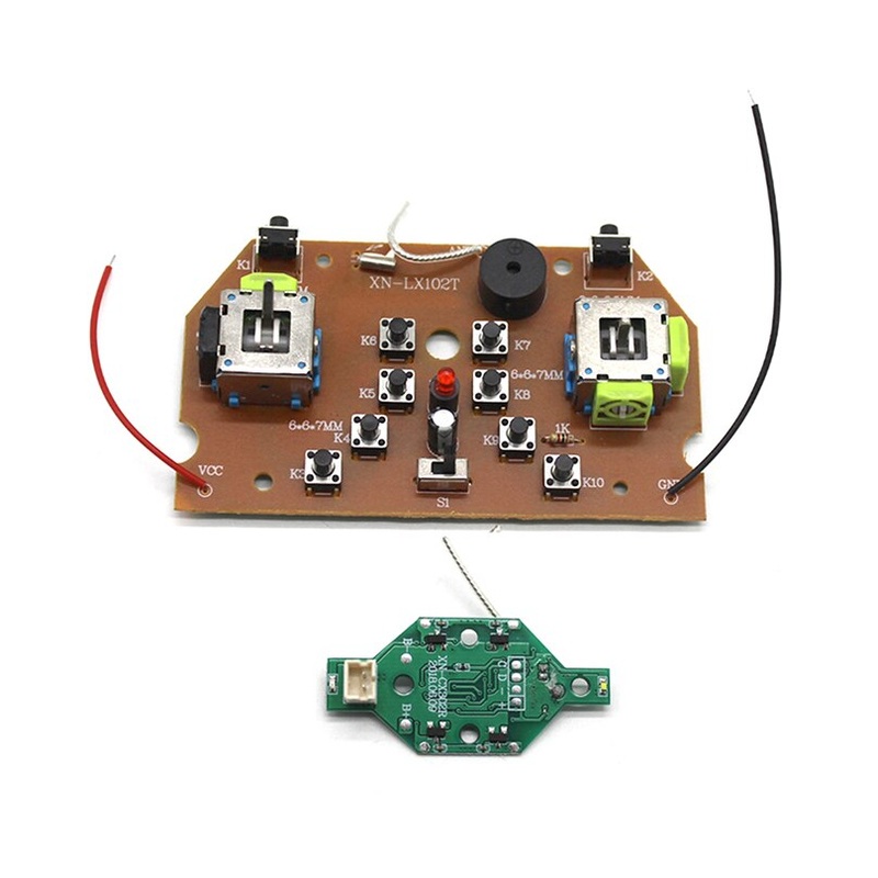 2.4G Remote Controller Board + Receiver Board Kit 3.7V Receiver Transmitter Radio System for DIY RC Airplane Toy Quadcopter