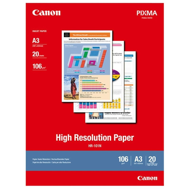 Canon HR-101NA3II A3 High Resolution Paper - 20 Sheet