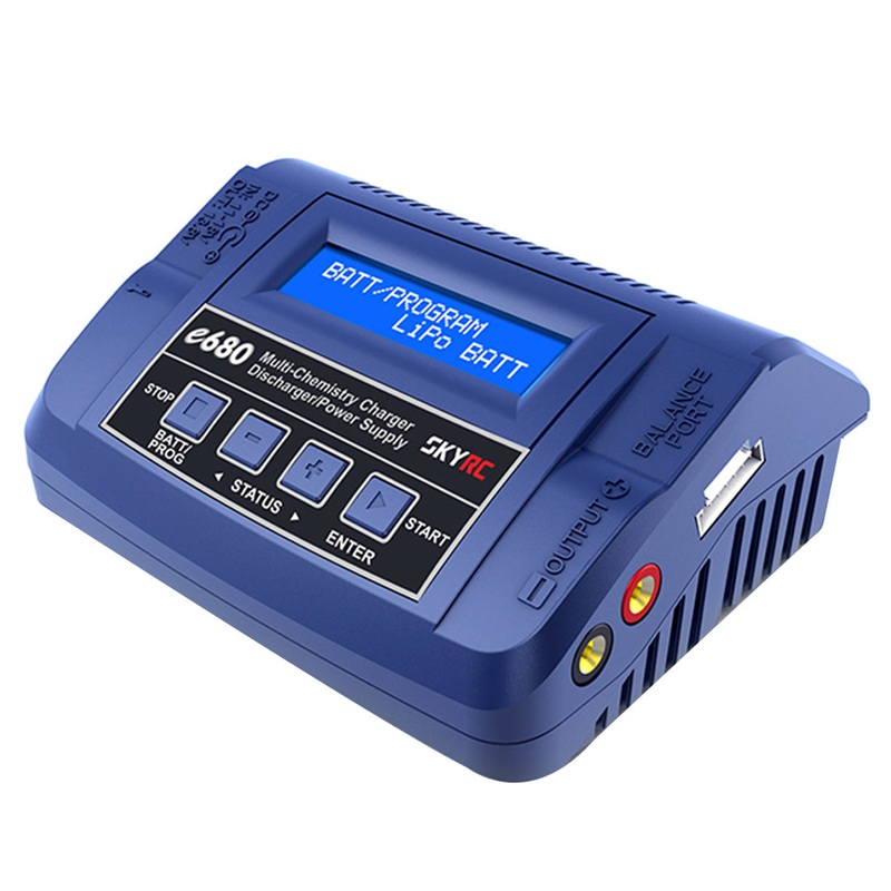 SKYRC e680 80W AC/DC Balance Charger Discharger 13.8V DC Power Supply for DJI Mavic Battery LiPo Li-ion LiFe NiCd NiMH PB LiHV