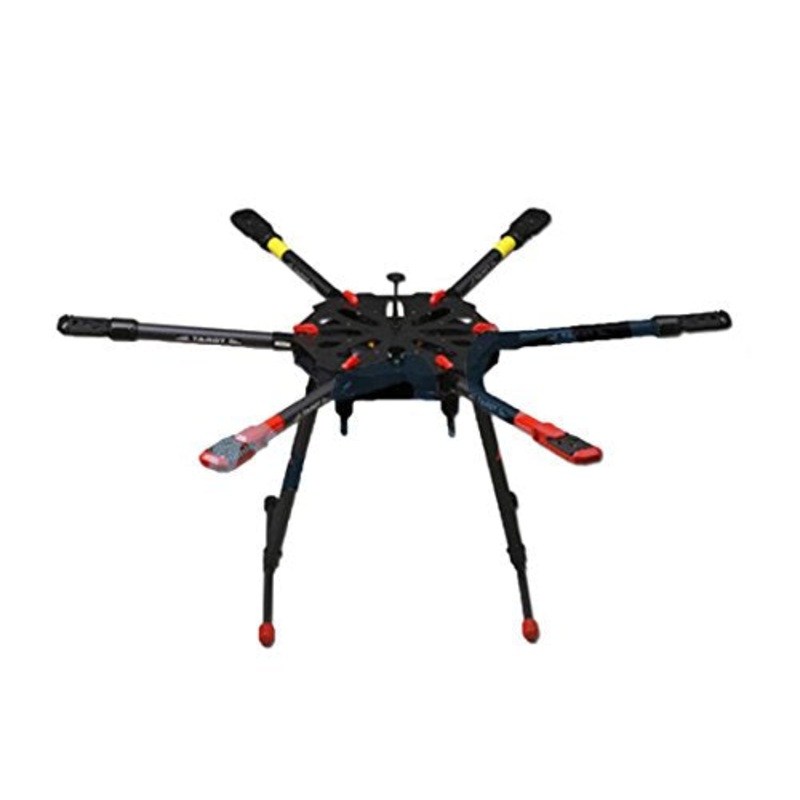Tarot TL6X001 X6 6 Axis Umbrella Carbon Fiber Airframe Foldable Hexacopter Frame Kit Electronic Retractable Landing Skid for DIY RC FPV Drone
