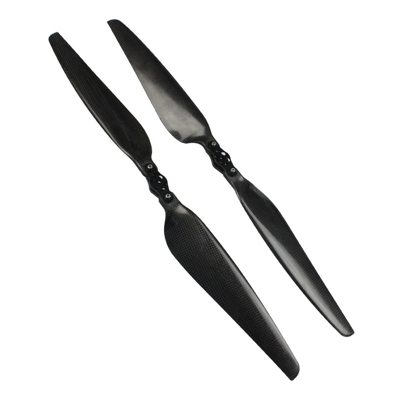 QWinOut 2280 Folding Propeller with Paddle Clamp Clip Carbon Fiber CW CCW Props for RC Multicopter Drone Agricultural plant protection UAV