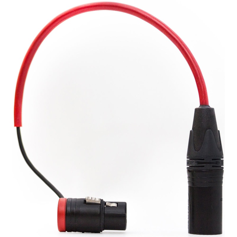 Rycote 3-Pin XLR Male to Right-Angle XLR Female Cable for Cyclone 10.2"